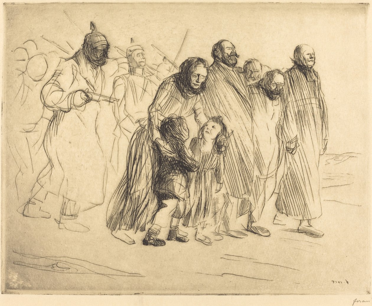 De Notabelen (kleine plaat) door Jean Louis Forain