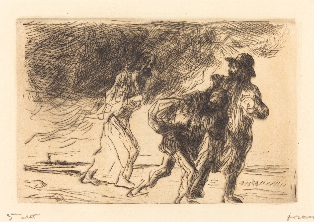 De Weg naar Emmaüs (eerste plaat) door Jean Louis Forain