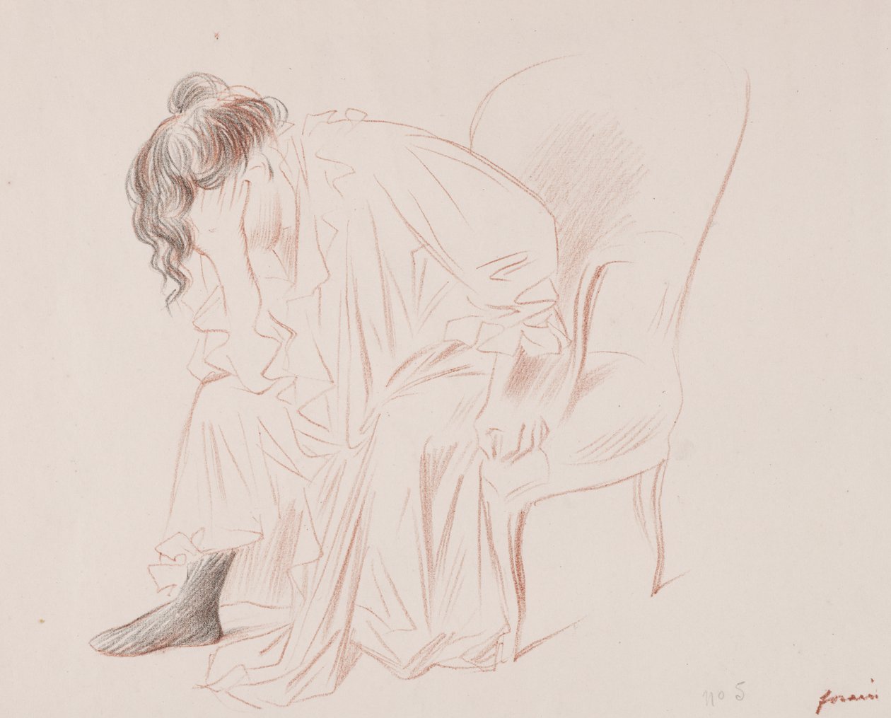 Zittende Vrouw door Jean Louis Forain