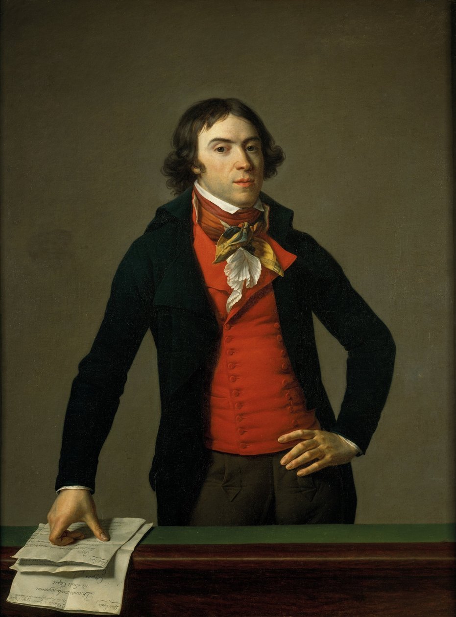 Portret van Bertrand Barère de Vieuzac (1755-1841), Frans revolutionair politicus en Engels spion door Jean Louis Laneuville