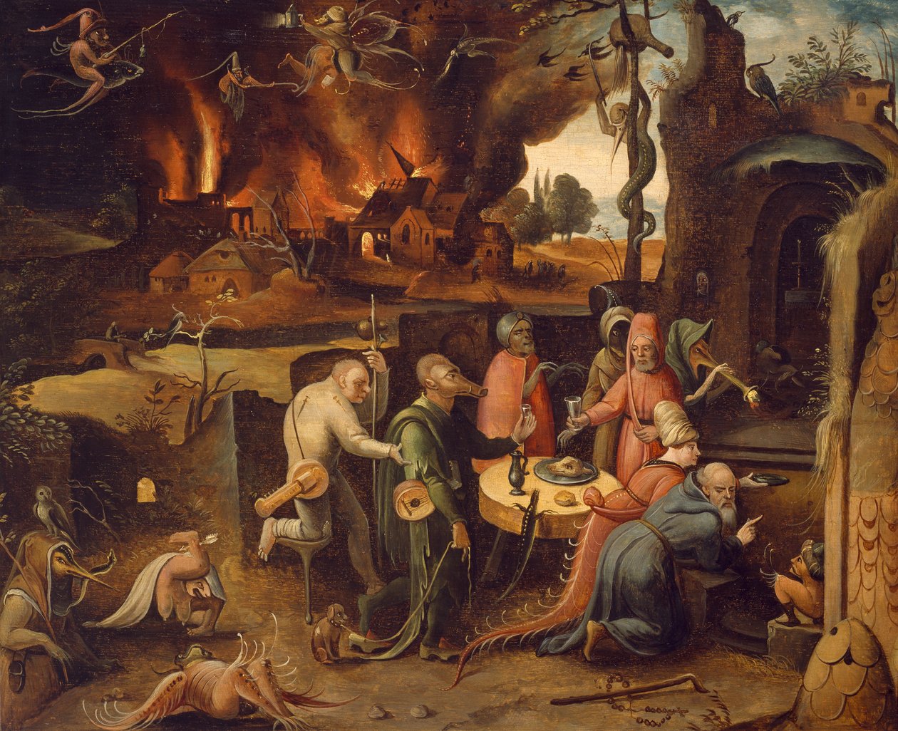 Verleiding van Sint Antonius door Jean Mandyn