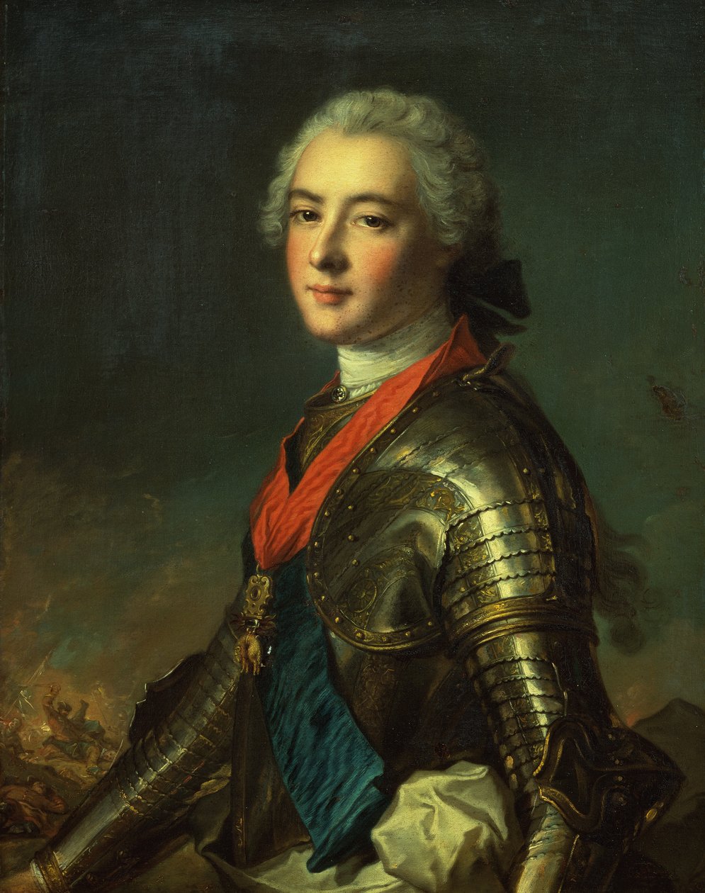 Portret van Louis Jean Marie de Bourbon, hertog van Penthièvre door Jean Marc (studio of) Nattier