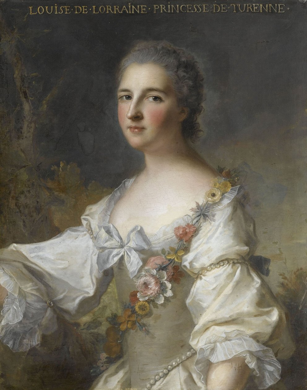 Louise-Henriette-Gabrielle de Lorraine, prinses van Turenne, hertogin van Bouillon (1718-1788) door Jean Marc Nattier