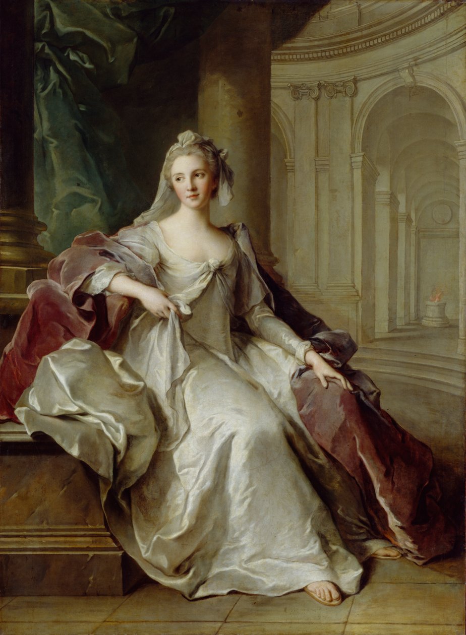 Madame Henriette de France als een Vestaalse maagd, ca. 1749 door Jean Marc Nattier
