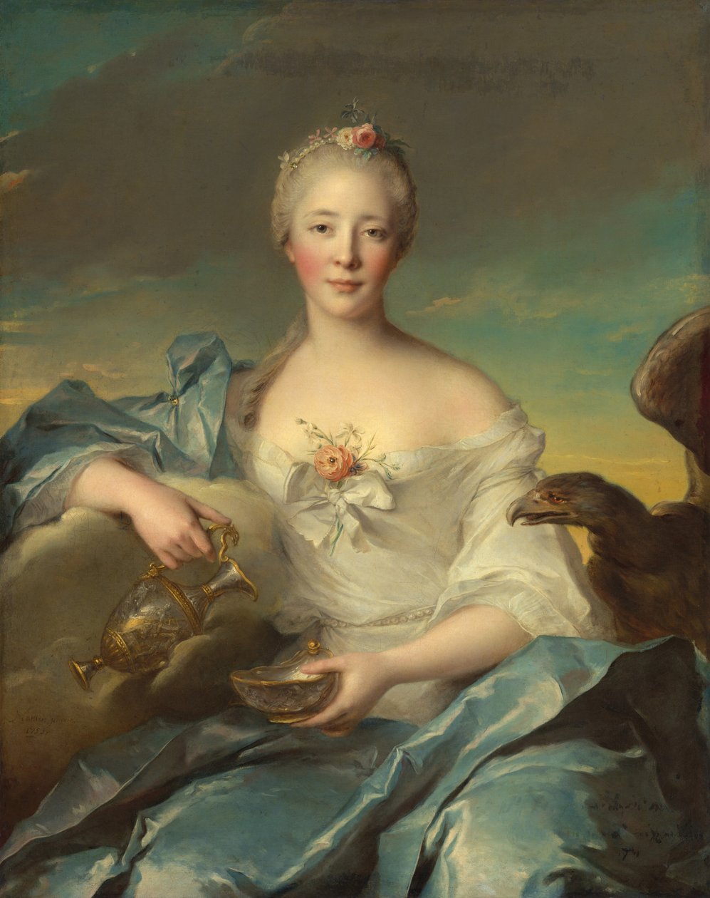 Madame Le Fèvre de Caumartin als Hebe door Jean Marc Nattier