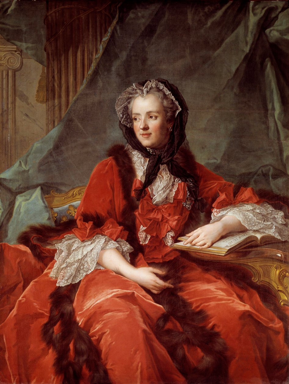 Portret van Marie Lesczinska (Lesczynska) (1703-1768) koningin van Frankrijk door Jean Marc Nattier