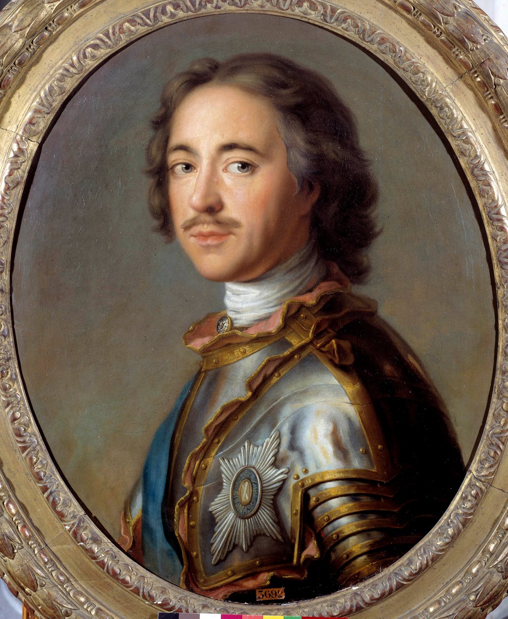 Portret van Peter I de Grote, tsaar van Rusland door Jean Marc Nattier