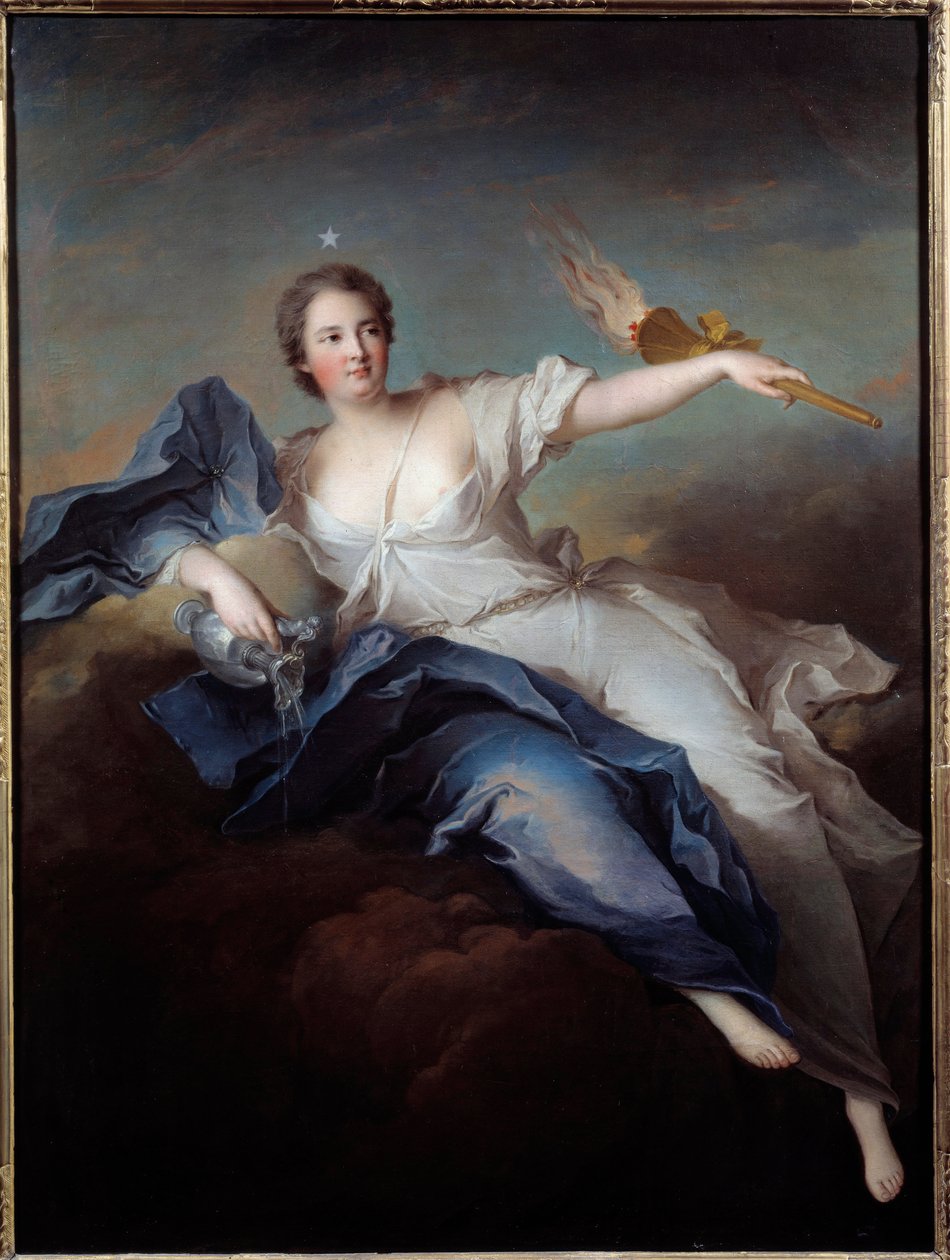 Portret van de hertogin van Chateauroux in Aurora door Jean Marc Nattier