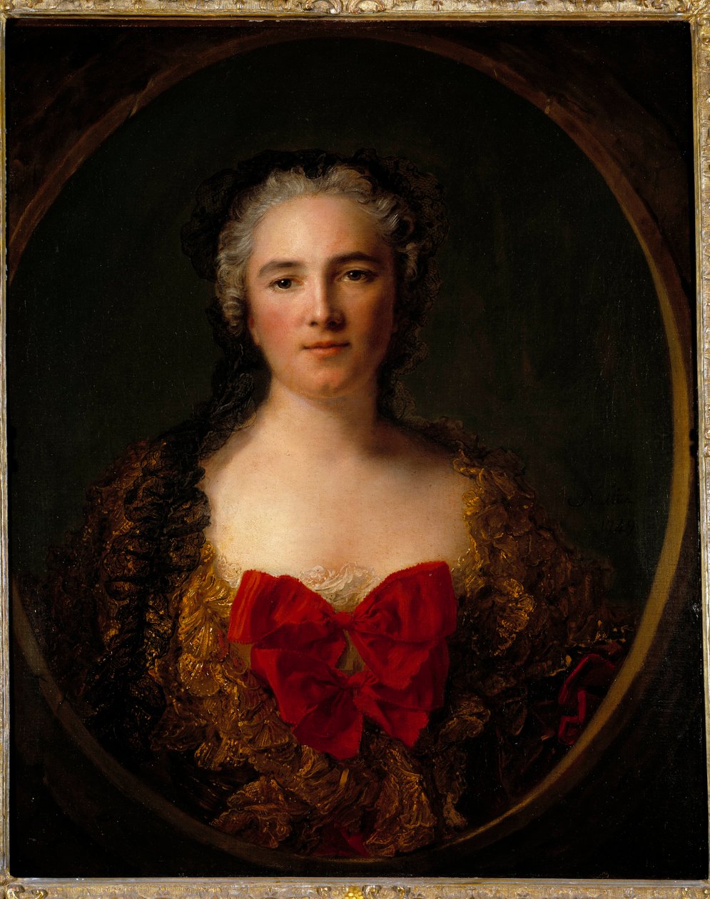 Portret van de markiezin Louise Elisabeth De Dreux Breze door Jean Marc Nattier