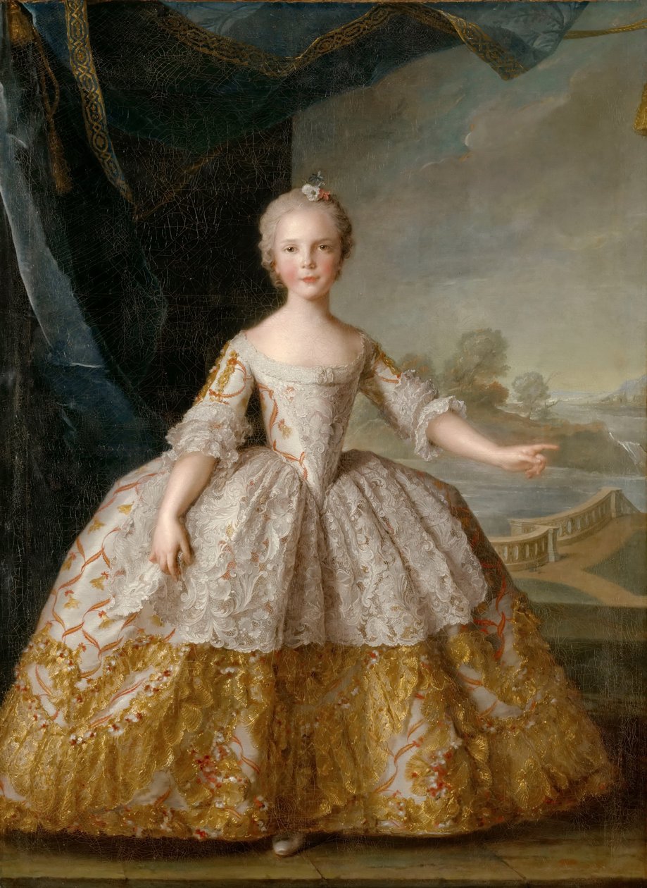 Prinses Isabella van Parma 1741-1763 als kind door Jean Marc Nattier