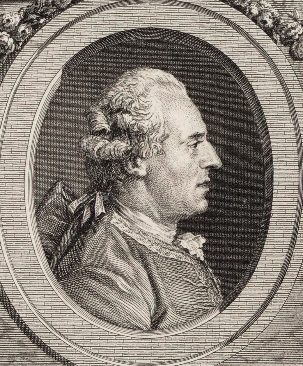 Portret van de violist en componist Jean Joseph Cassanéa de Mondonville door Jean Marie Delatre