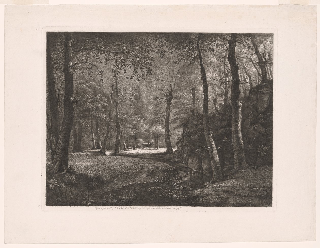 Het bos van Rochecardon door Jean Michel Grobon