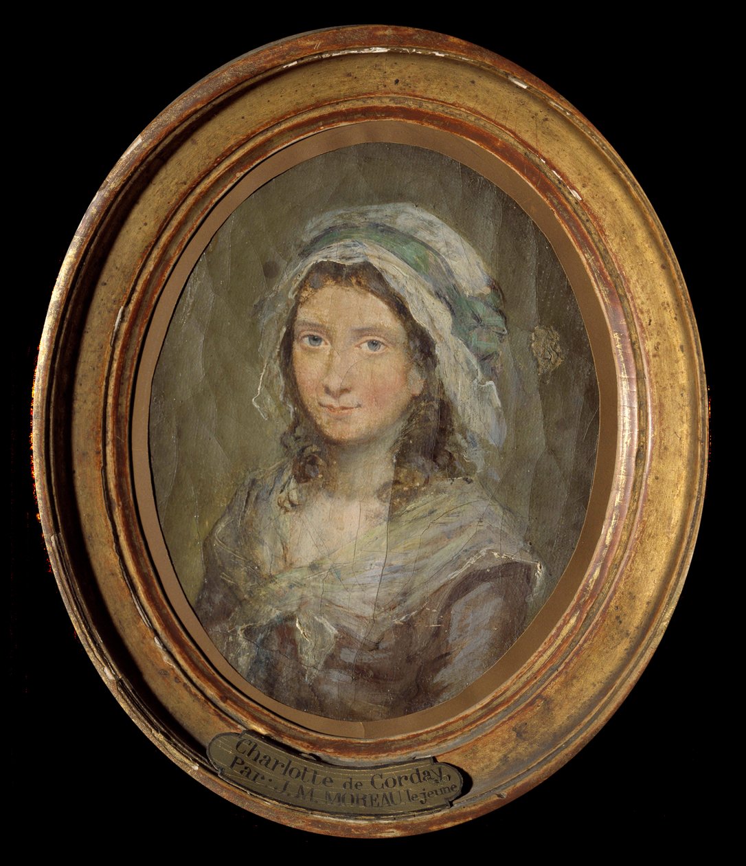 Portret van Charlotte Corday (1768-1793) door Jean Michel the Younger Moreau