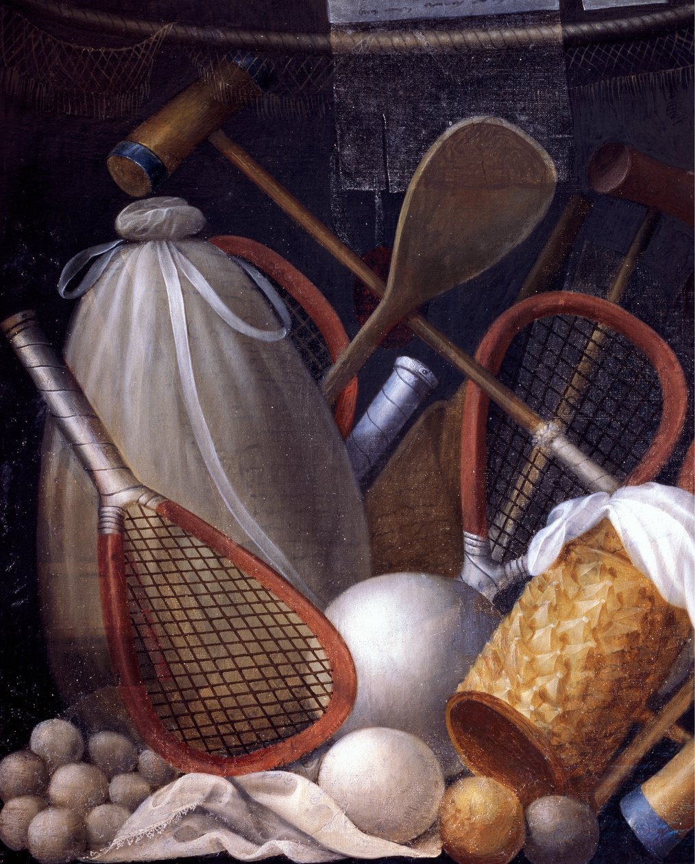 Allegorie van Spelen, paneel geschilderd door Jean Mosnier. Kasteel Beauregard, Loir-et-Cher, Frankrijk door Jean Monier or Mosnier