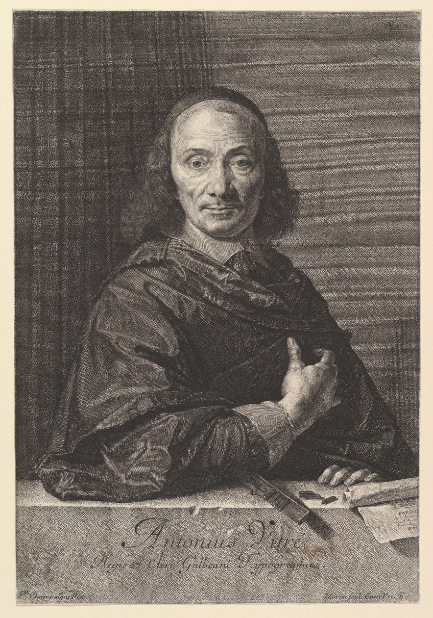 Antoine Vitre, typograaf van de koning door Jean Morin