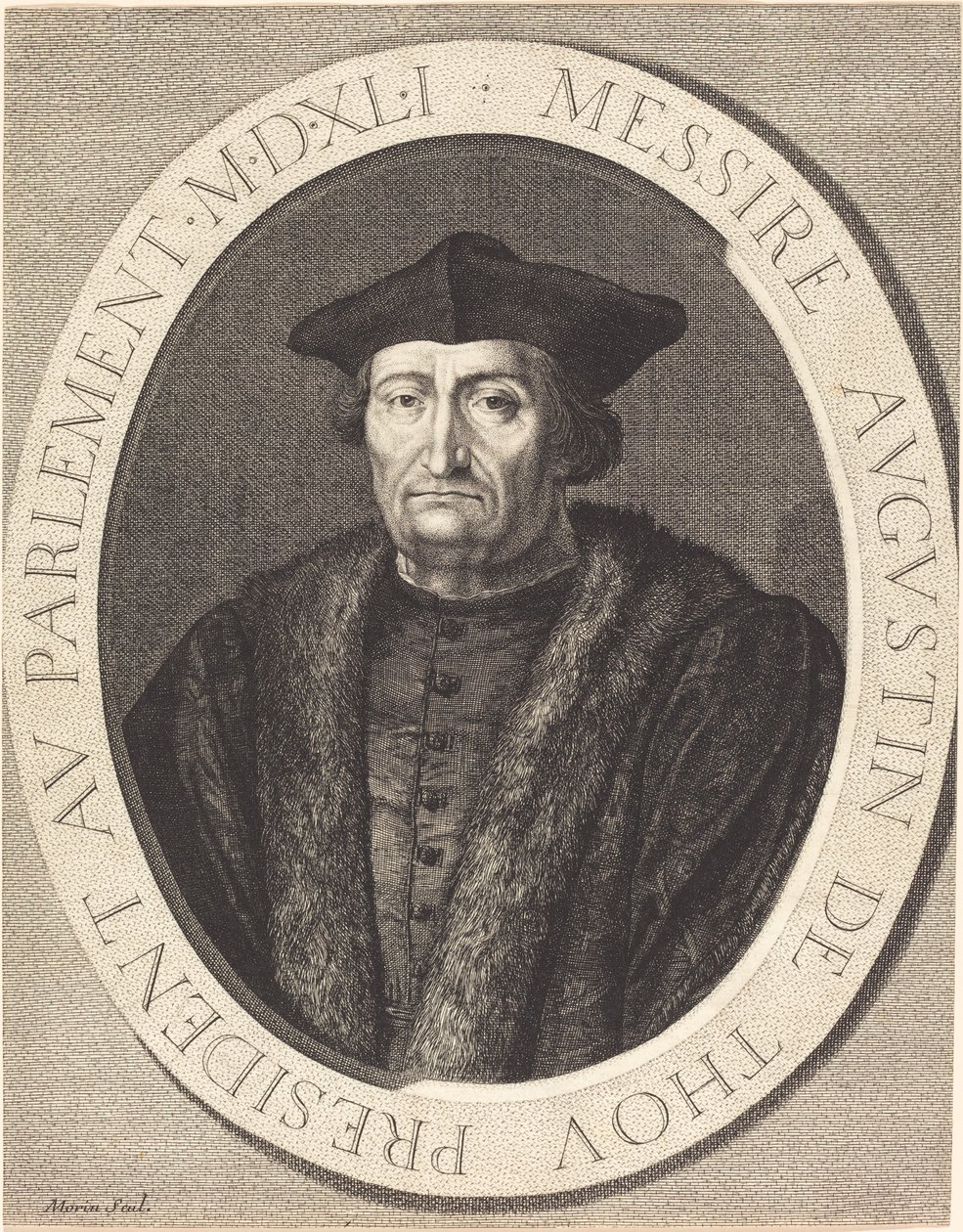 Augustin de Thou door Jean Morin