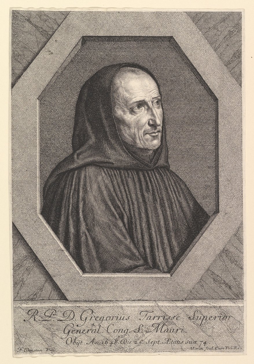 Dom Gregoire Tarrisse, superieur generaal van de Congregatie van Saint-Maur door Jean Morin