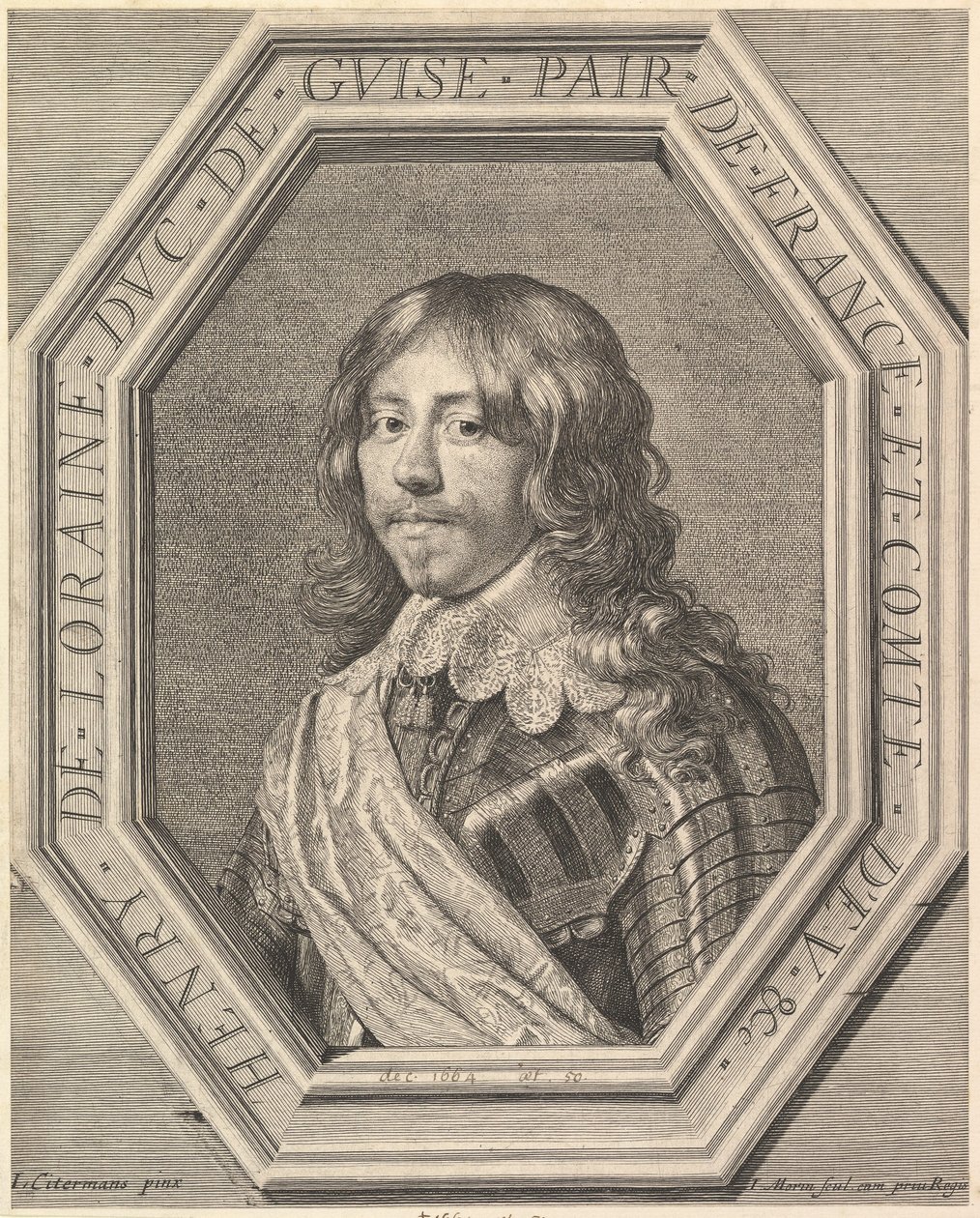 Henri II de Lorraine, hertog van Guise door Jean Morin