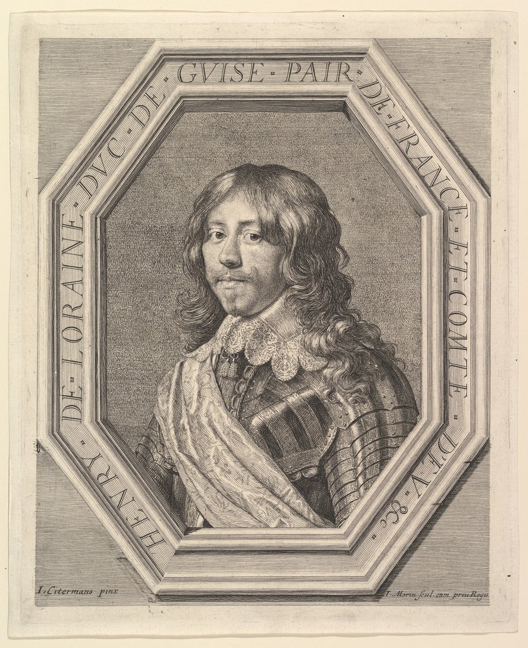 Henri II de Lorraine, hertog van Guise door Jean Morin