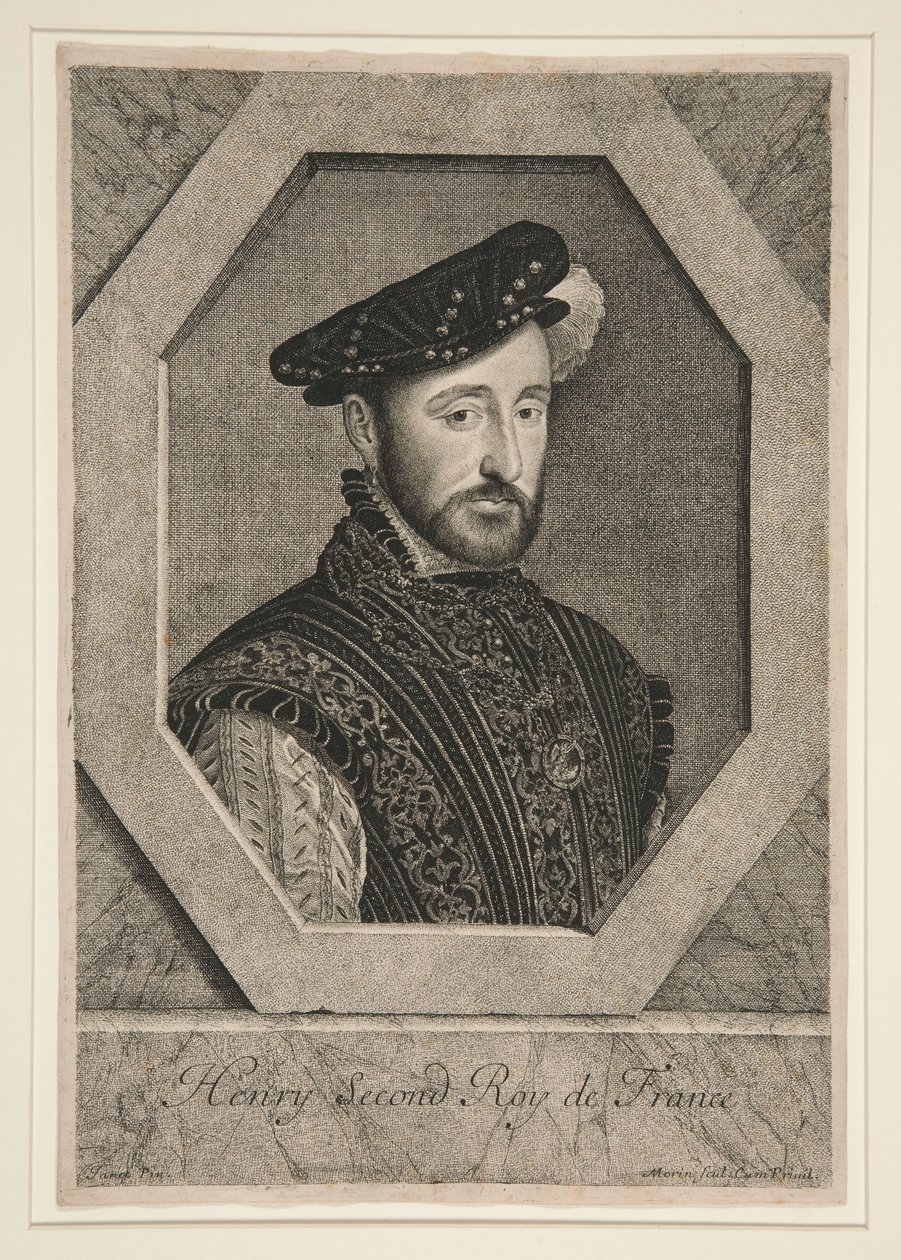 Hendrik II, koning van Frankrijk (1519-1559) door Jean Morin