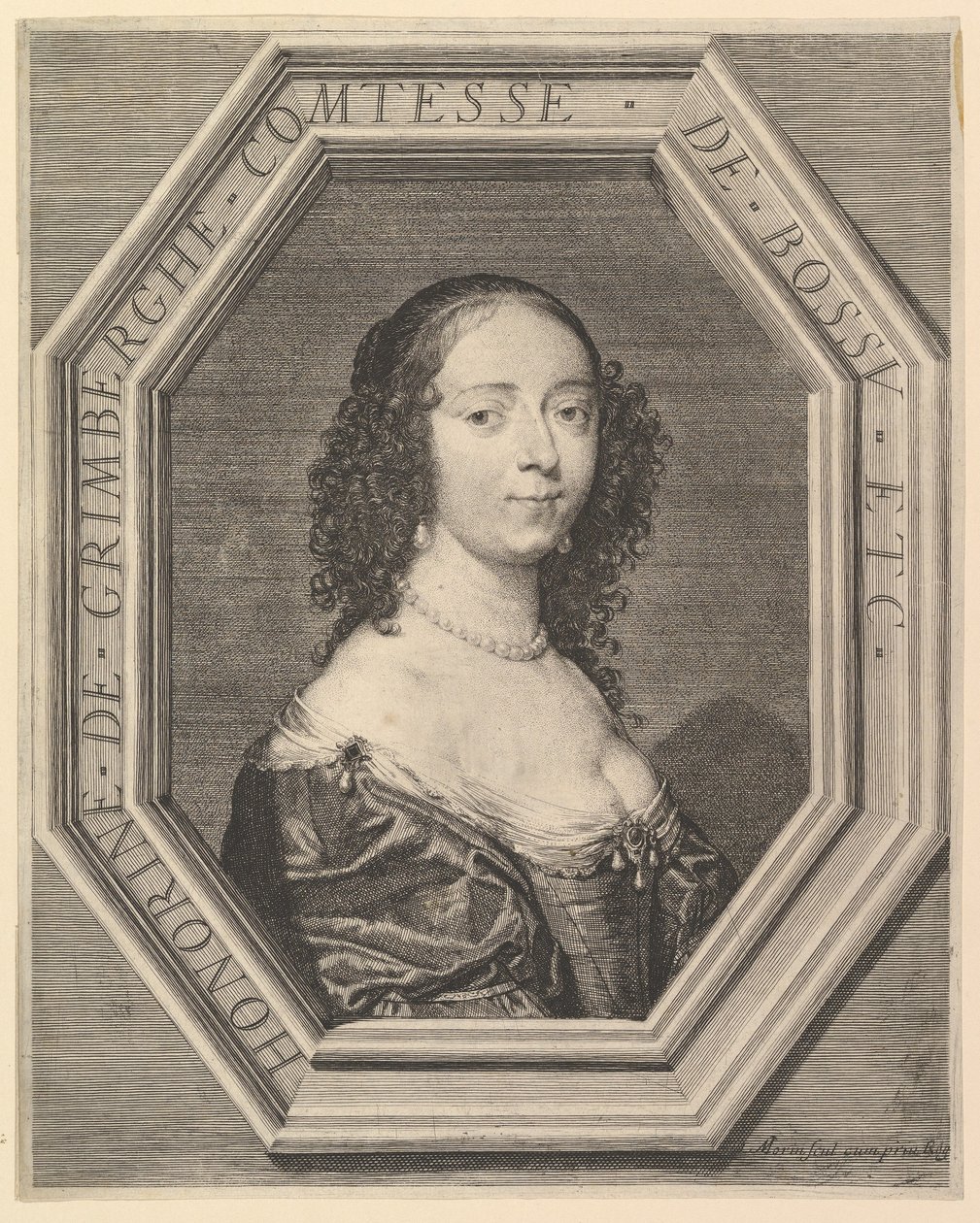 Honorine de Grimberghe, gravin du Bossu door Jean Morin