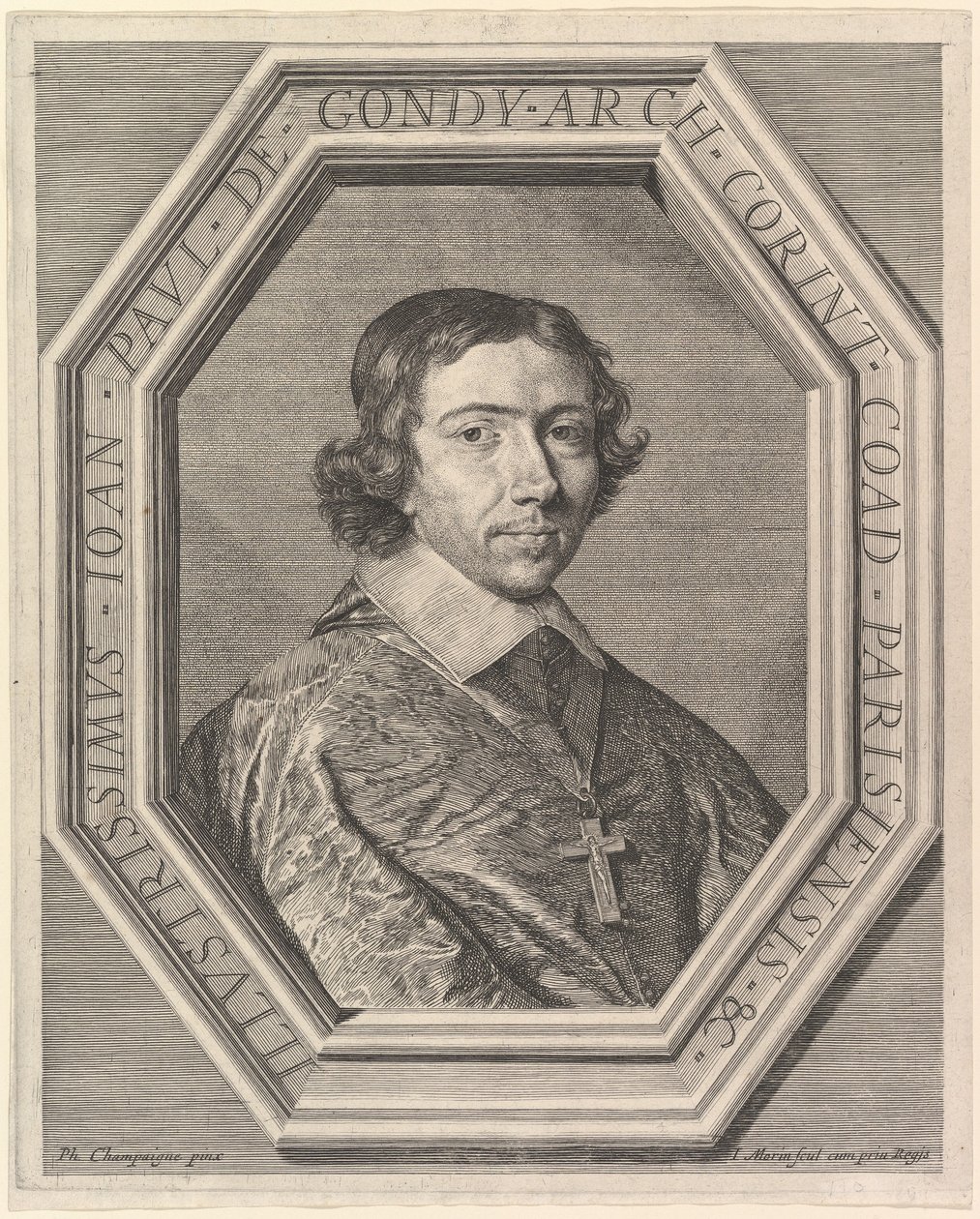 Jean-François-Paul de Gondy, coadjutor van de aartsbisschop van Parijs, toekomstige kardinaal de Retz door Jean Morin