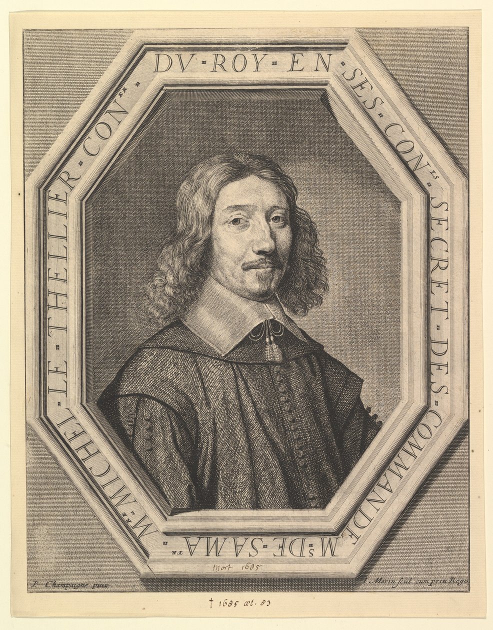 Michel Le Tellier, raadsman van de koning, 1620-50 door Jean Morin