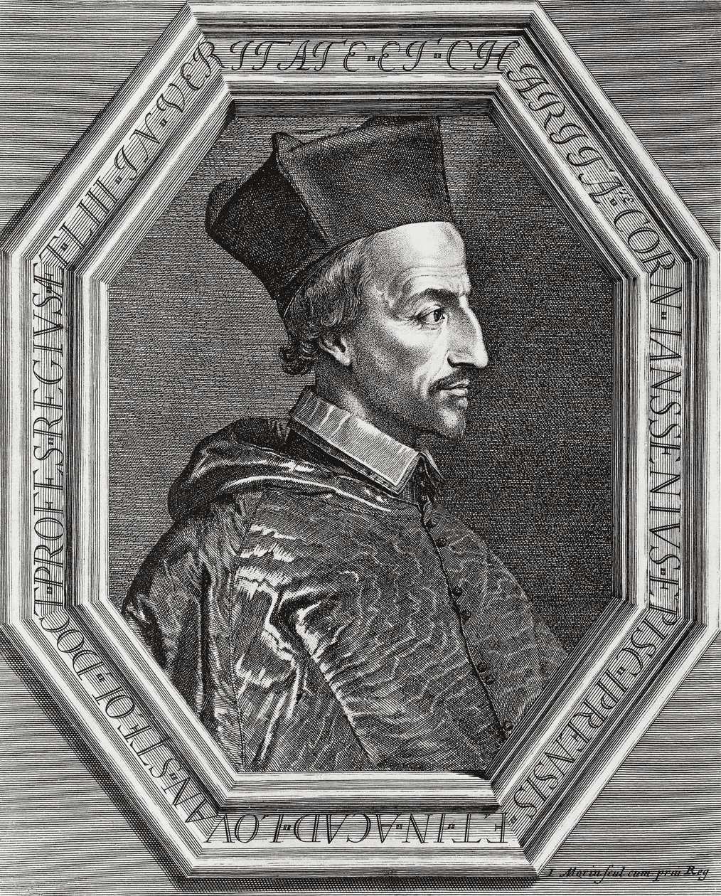 Portret van Corneille Janssens (Cornelius Jansen) door Jean Morin
