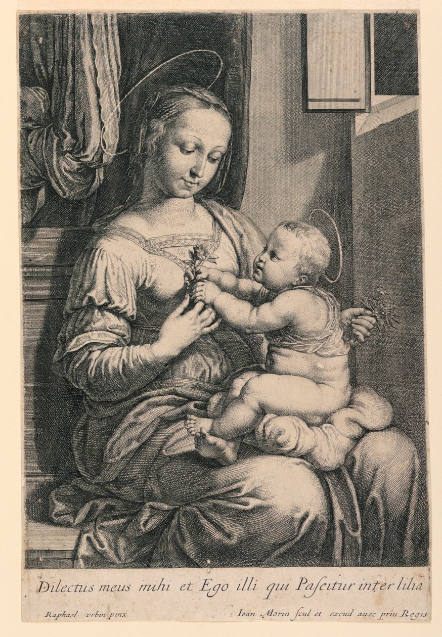 De Madonna en kind door Jean Morin