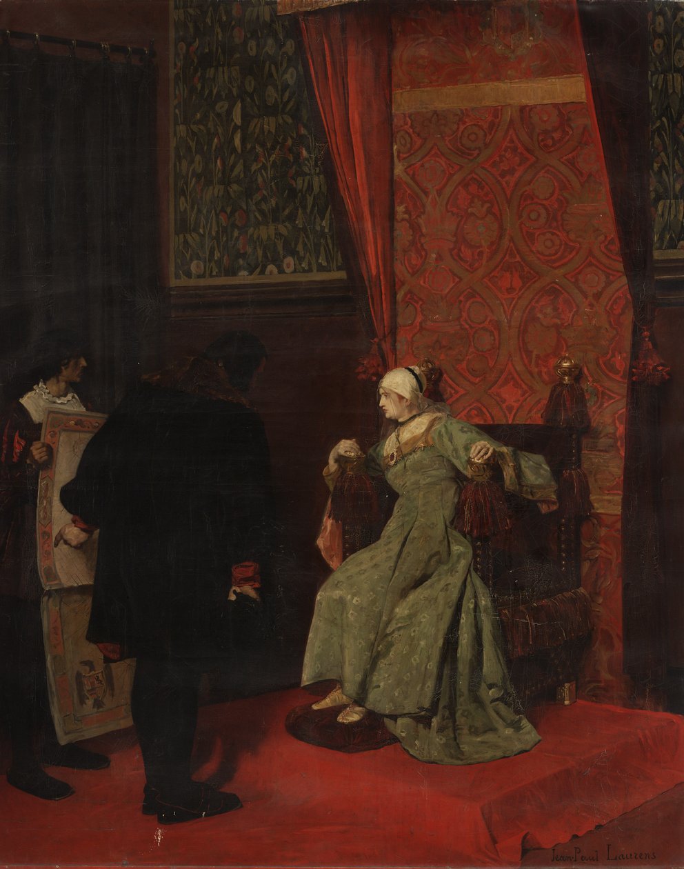 Columbus voor Isabella door Jean Paul Laurens