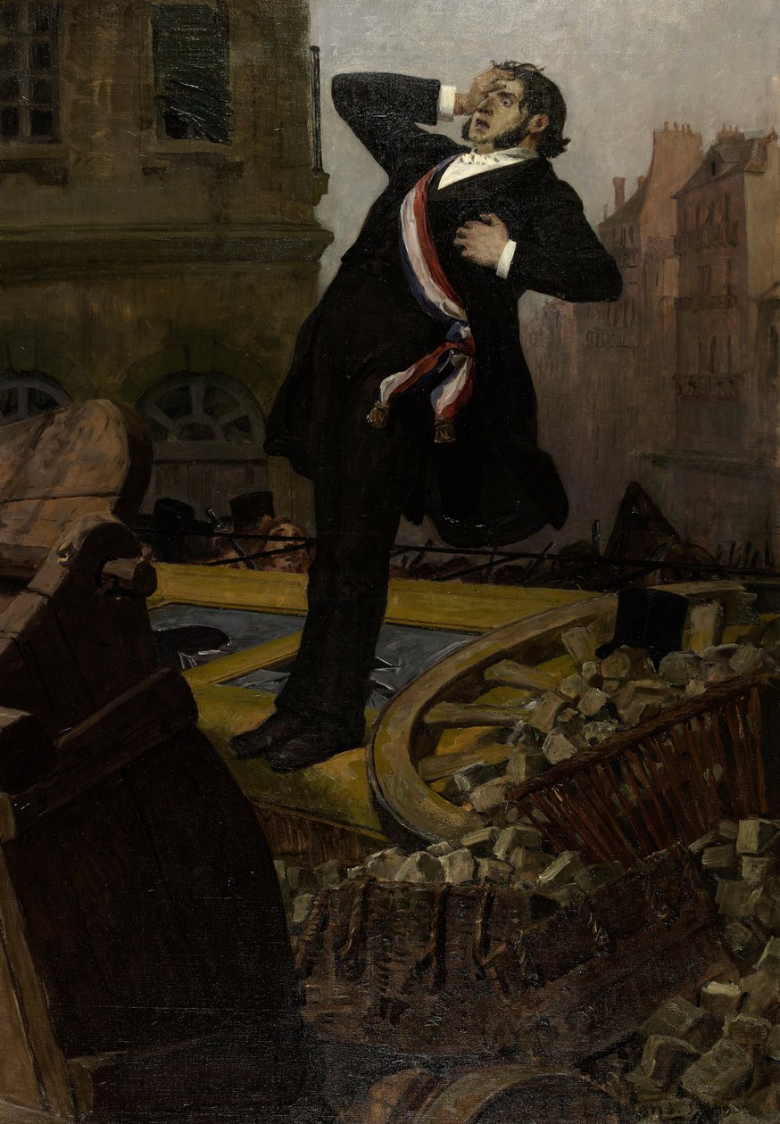 Dood van afgevaardigde Alphonse Baudin op 3 december 1851, 1902 door Jean Paul Laurens