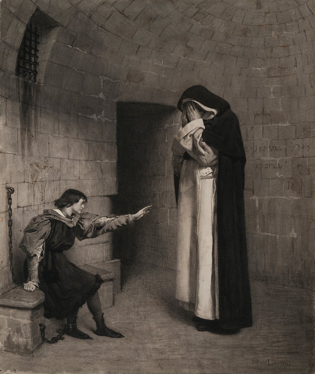 Jean-Paul Laurens - Meester Peter in de kerker van Jeanne d