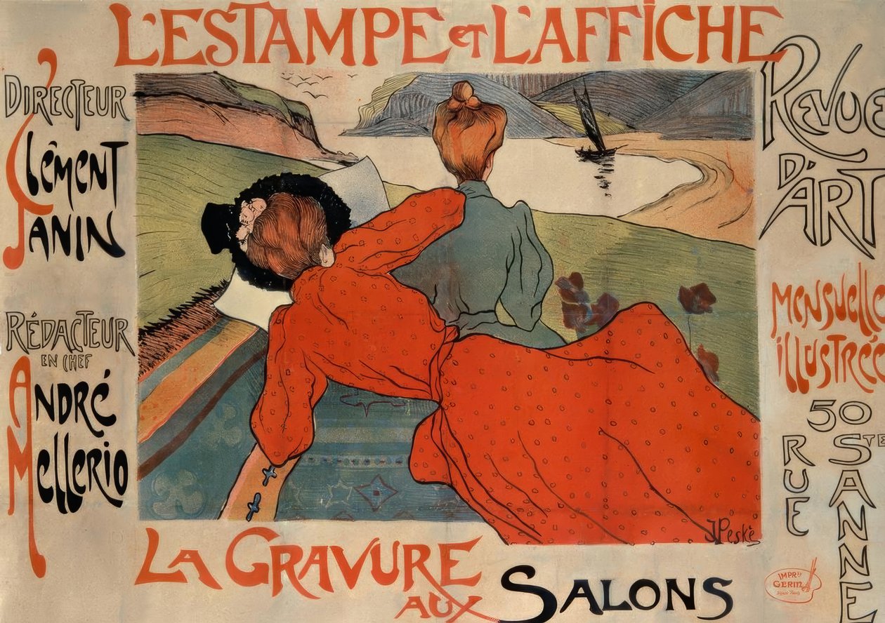 L’ESTAMPE ET L’AFFICHE / LA GRAVURE AUX SALONS door Jean Peske