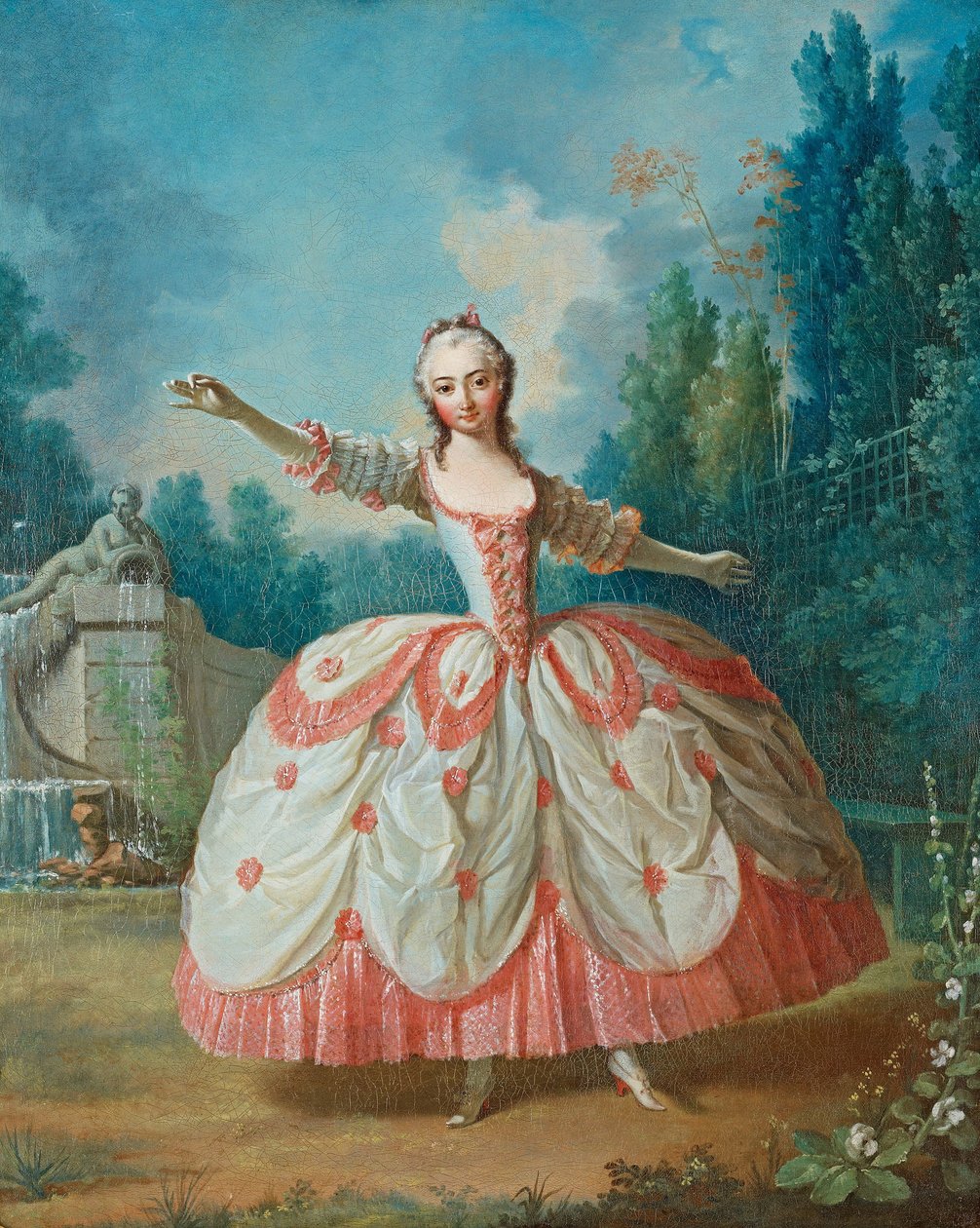 Portret van Barbara Campanini 1721-1799, bekend als La Barbarina, 1721 door Jean Philippe Delaroche