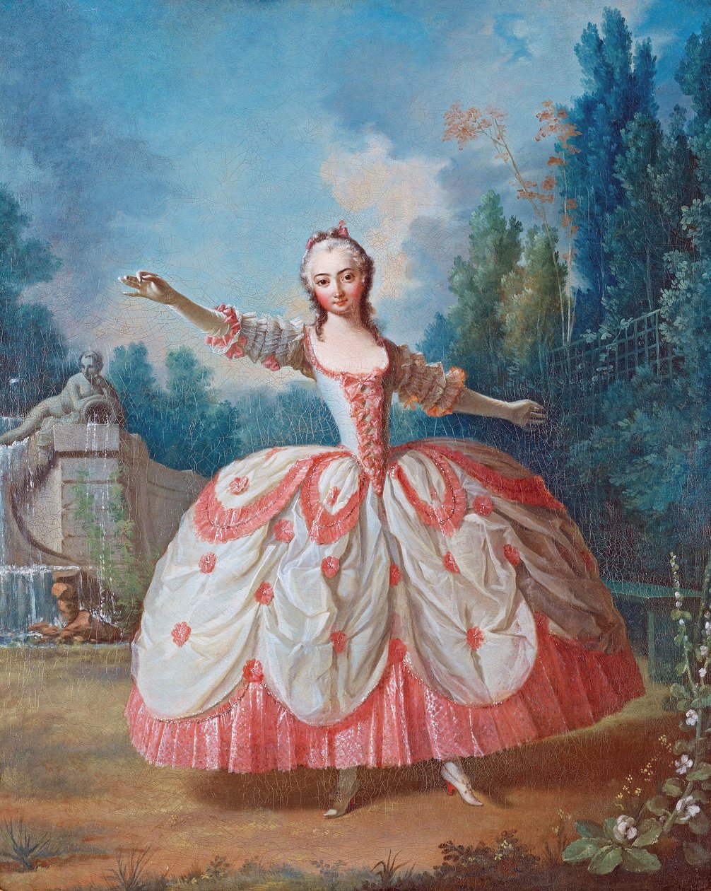 Portret van Barbara Campanini, bekend als La Barbarina door Jean Philippe de La Roche