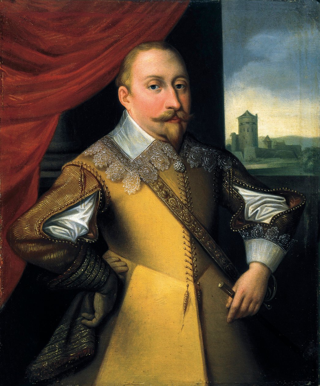 Portret van Gustav II Adolph door Jean Pierre (1806 39) Decreuse