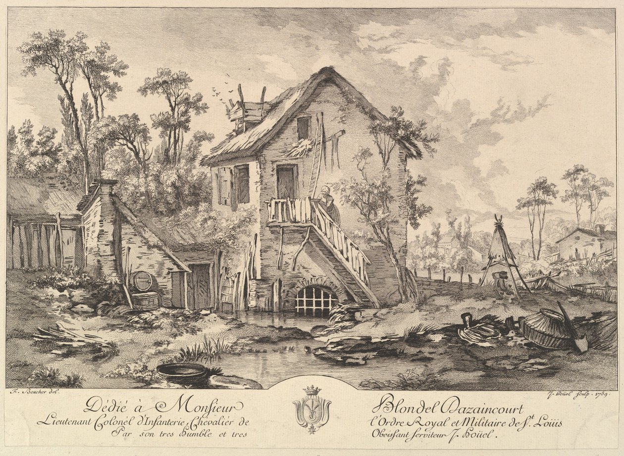 Landschap door Jean Pierre Houel