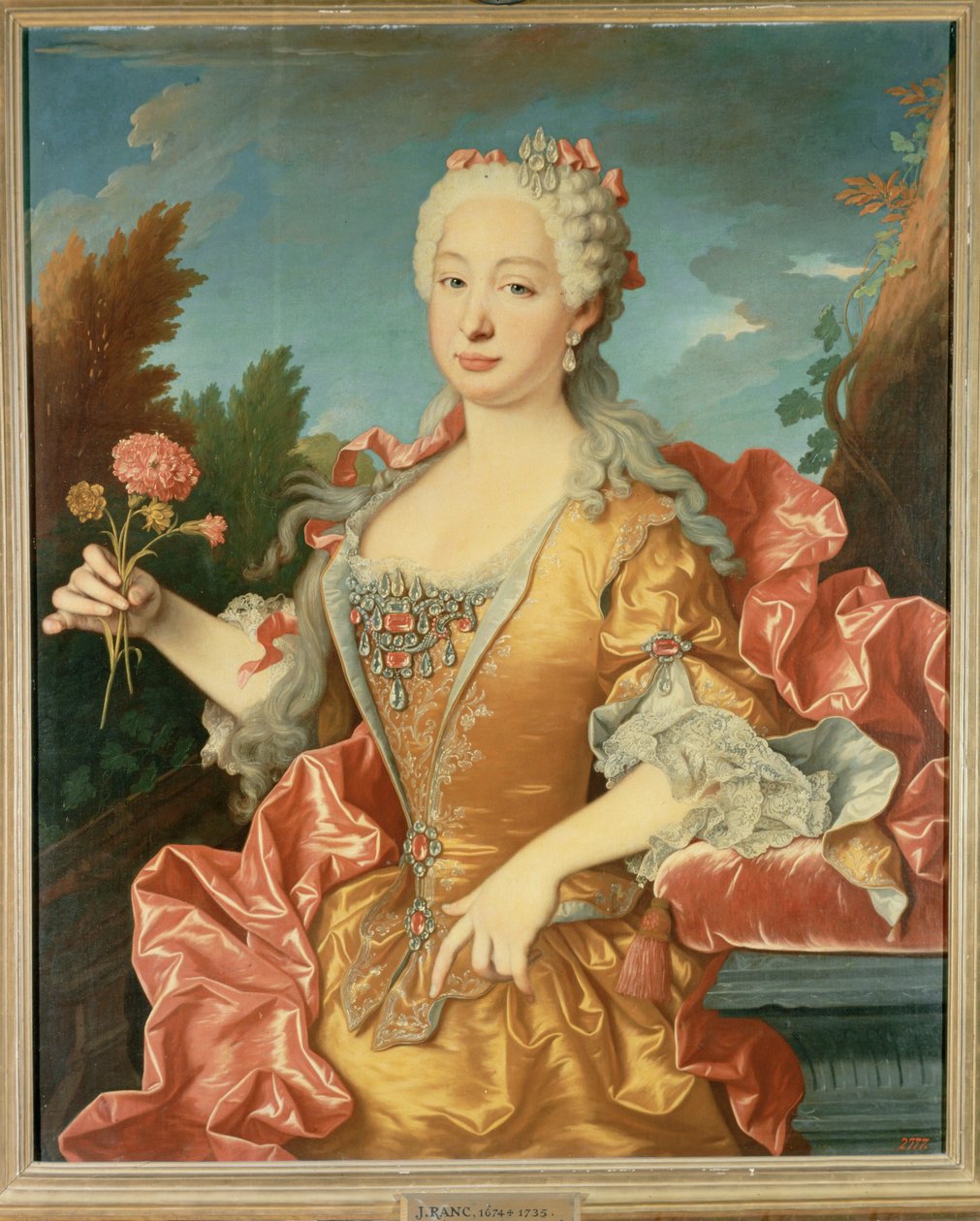 Dona Barbara de Braganza, vrouw van koning Ferdinand VI van Spanje (schilderij op doek) door Jean Ranc
