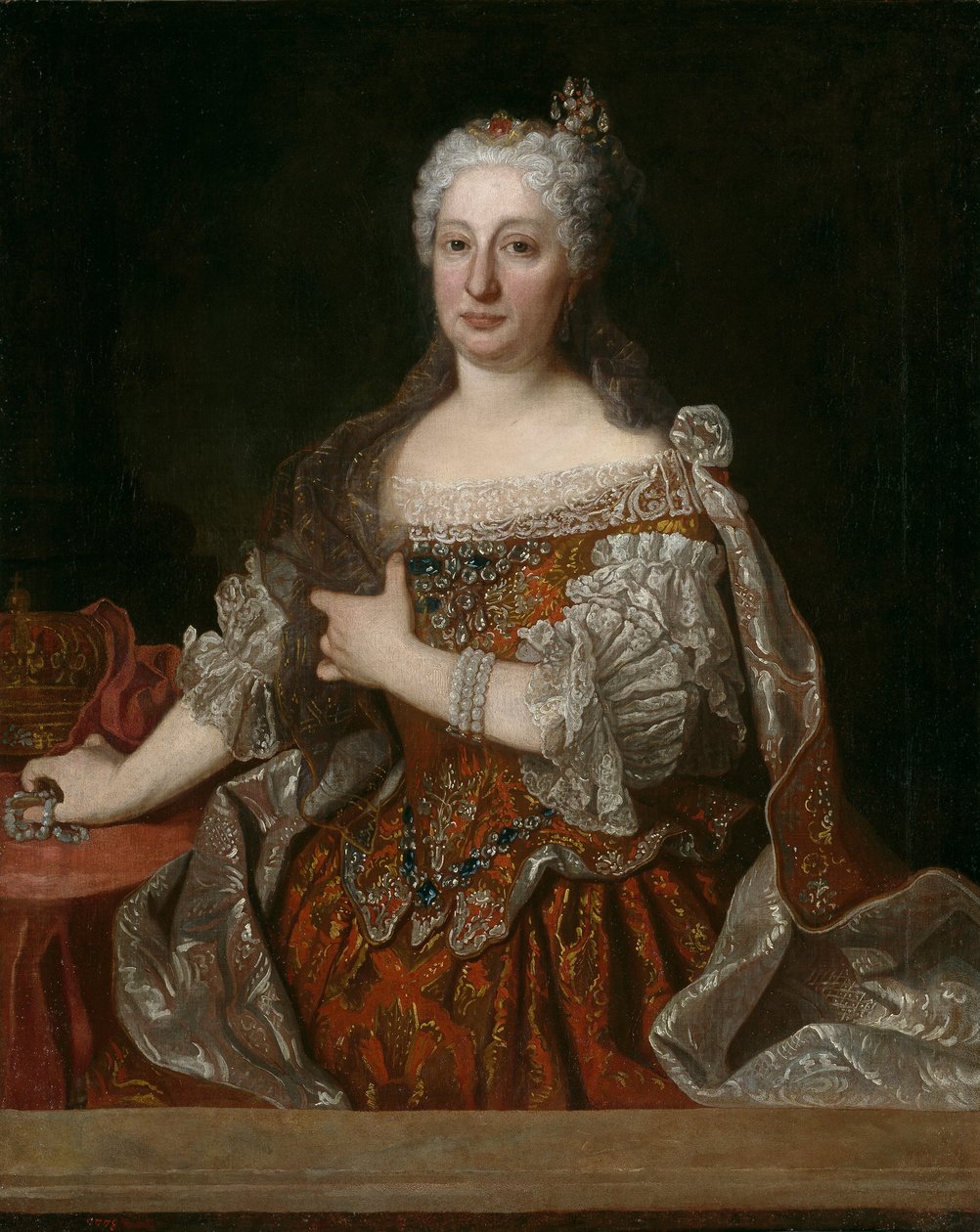 Portret van aartshertogin Maria Anna van Oostenrijk 1683-1754, koningin van Portugal, c. 1729 door Jean Ranc