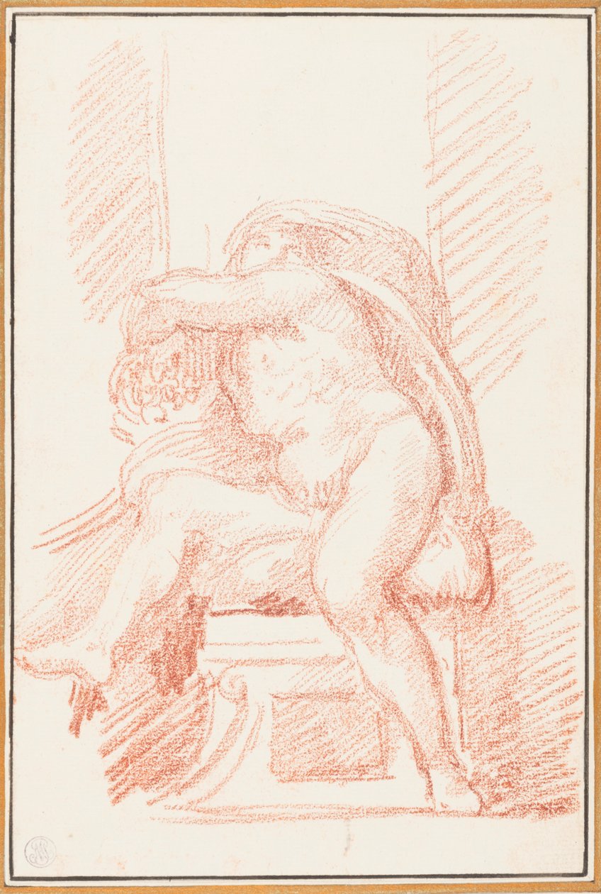 Ignudo van het plafond van de Sixtijnse Kapel door Jean-Robert Ango