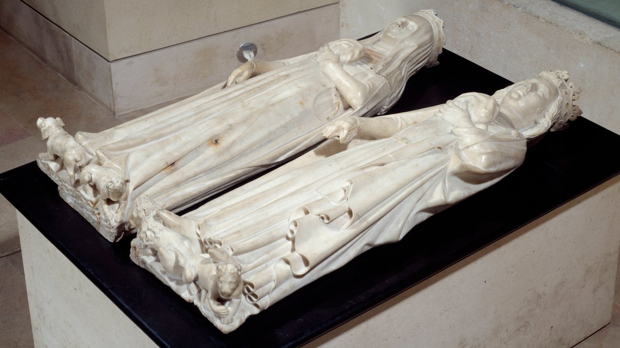 Graf van de ingewanden van Karel IV de Schone (1293-1328) en Jeanne d