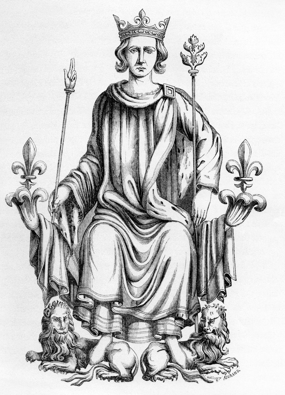 Karel VI, koning van Frankrijk, illustratie uit 