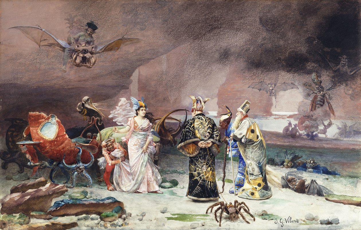 Een Sprookje door Jean or Jehan Georges Vibert