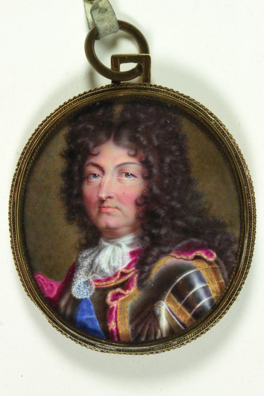 Lodewijk XIV, koning van Frankrijk door Jean the Elder (attr.to) Petitot