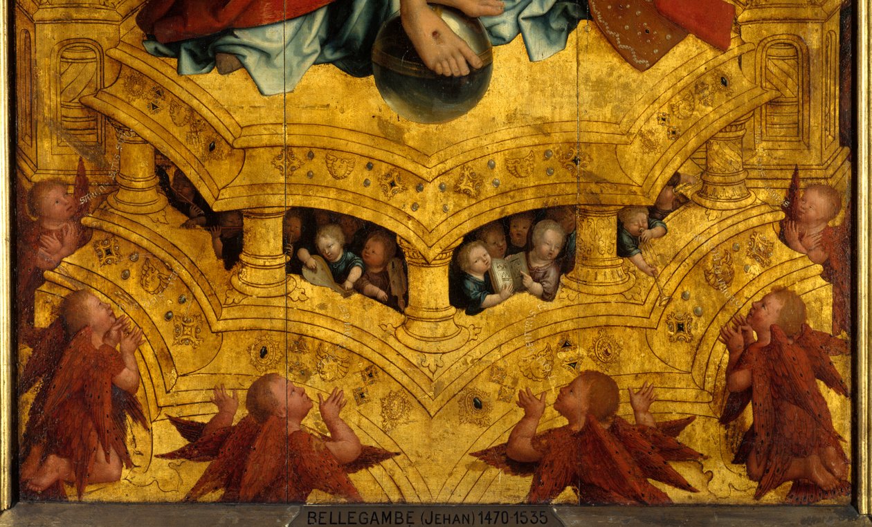 De Drie-eenheid (detail) door Jean the Elder Bellegambe
