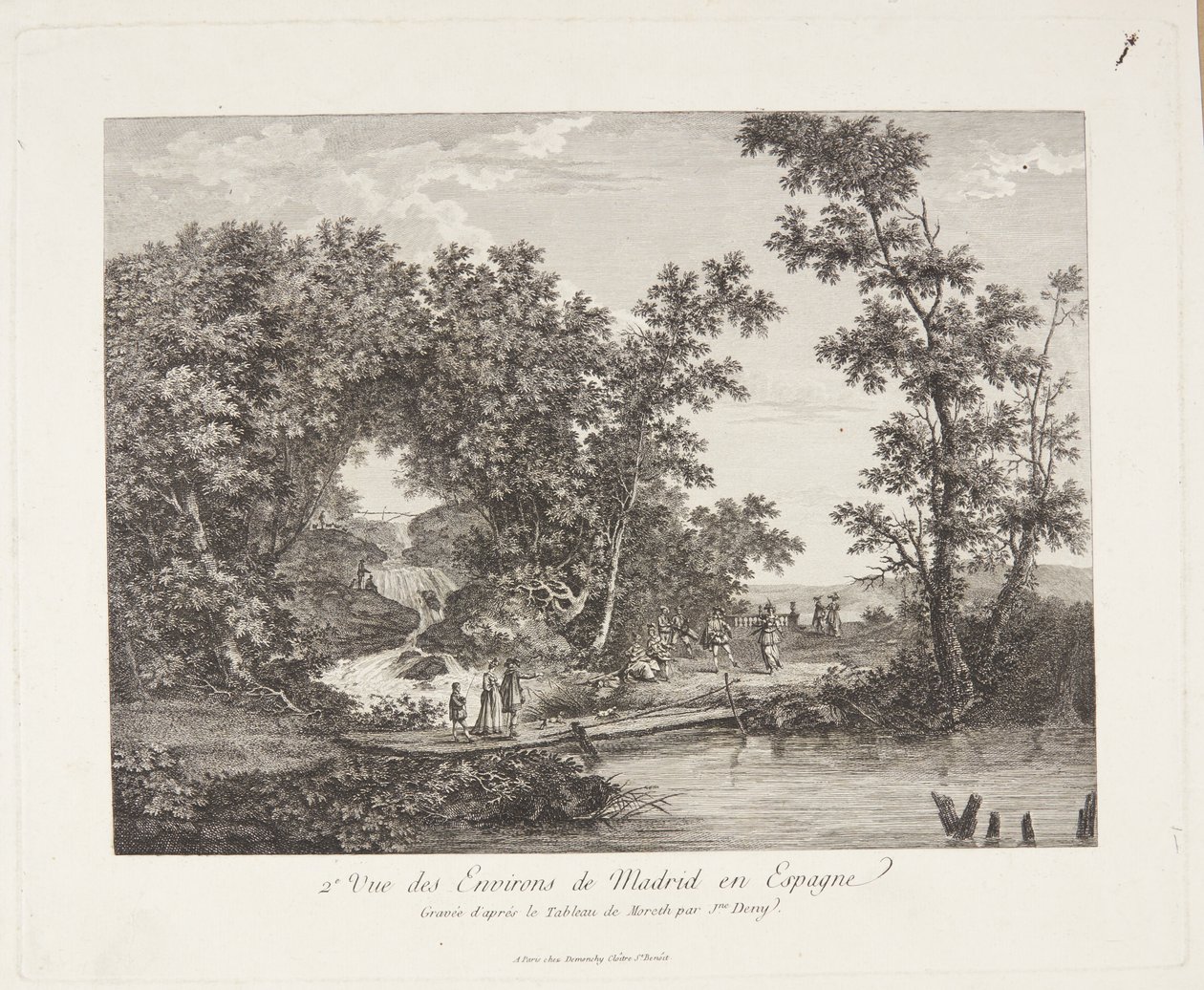 Uitzicht over de omgeving van Madrid (2e Vue des Environs de Madrid en Espagne) door Jeanne Deny