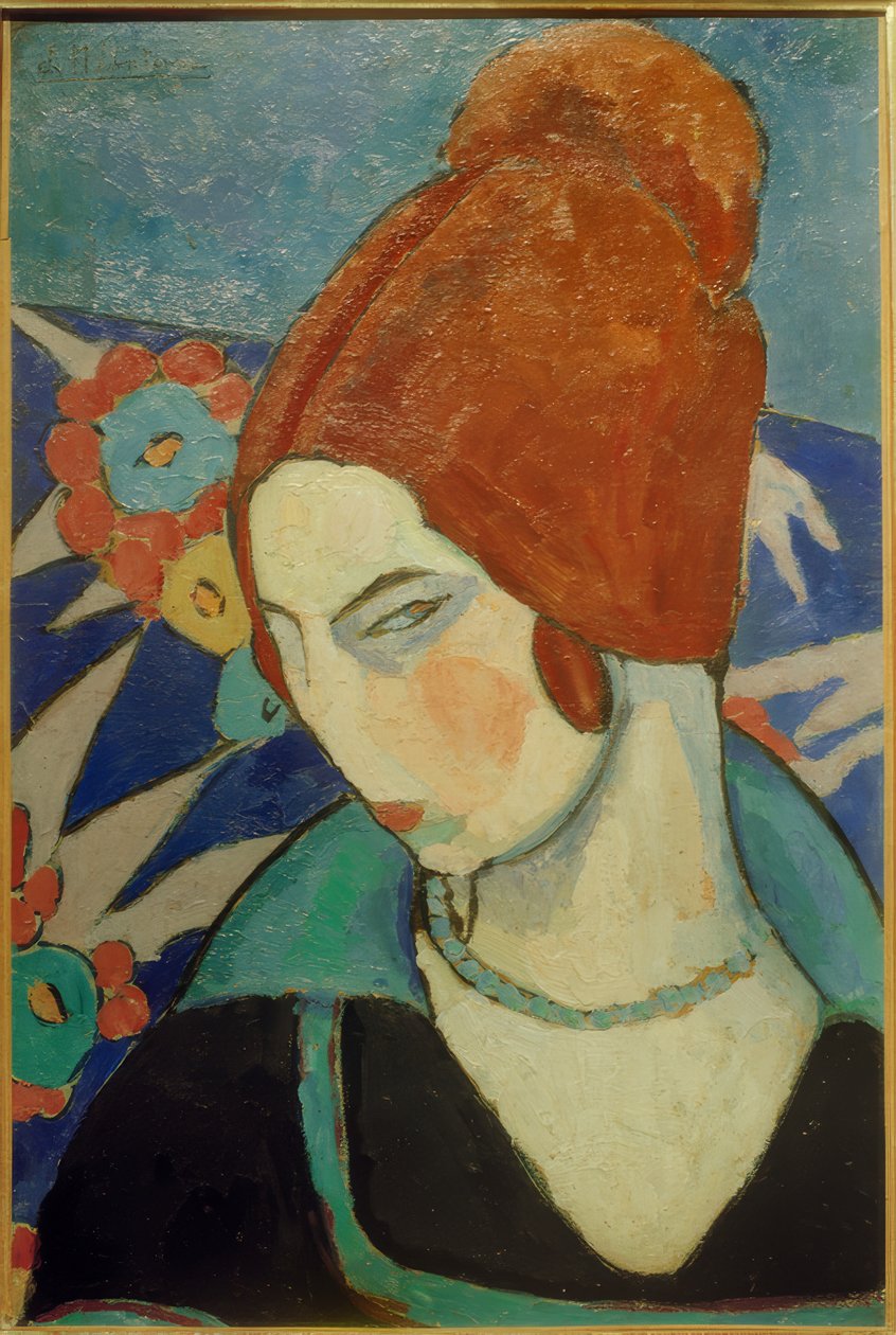 Zelfportret, 1916 door Jeanne Hébuterne