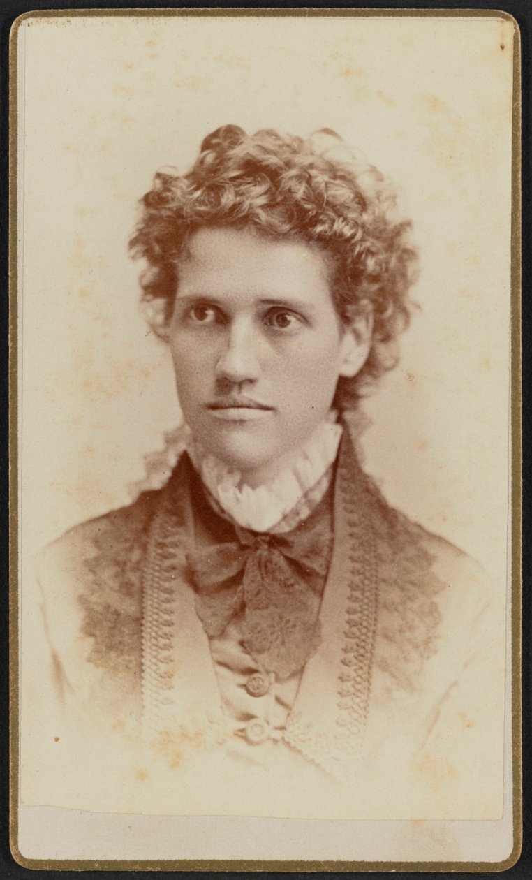 Carte-de-visite portret van Miss Julia J. Thomas, ca. 1875 door Jefferson Beardsley