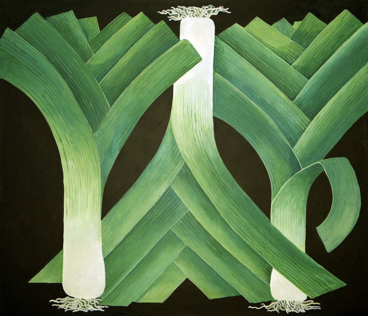 Prei, 2014 (acryl op doek) door Jennifer Abbott