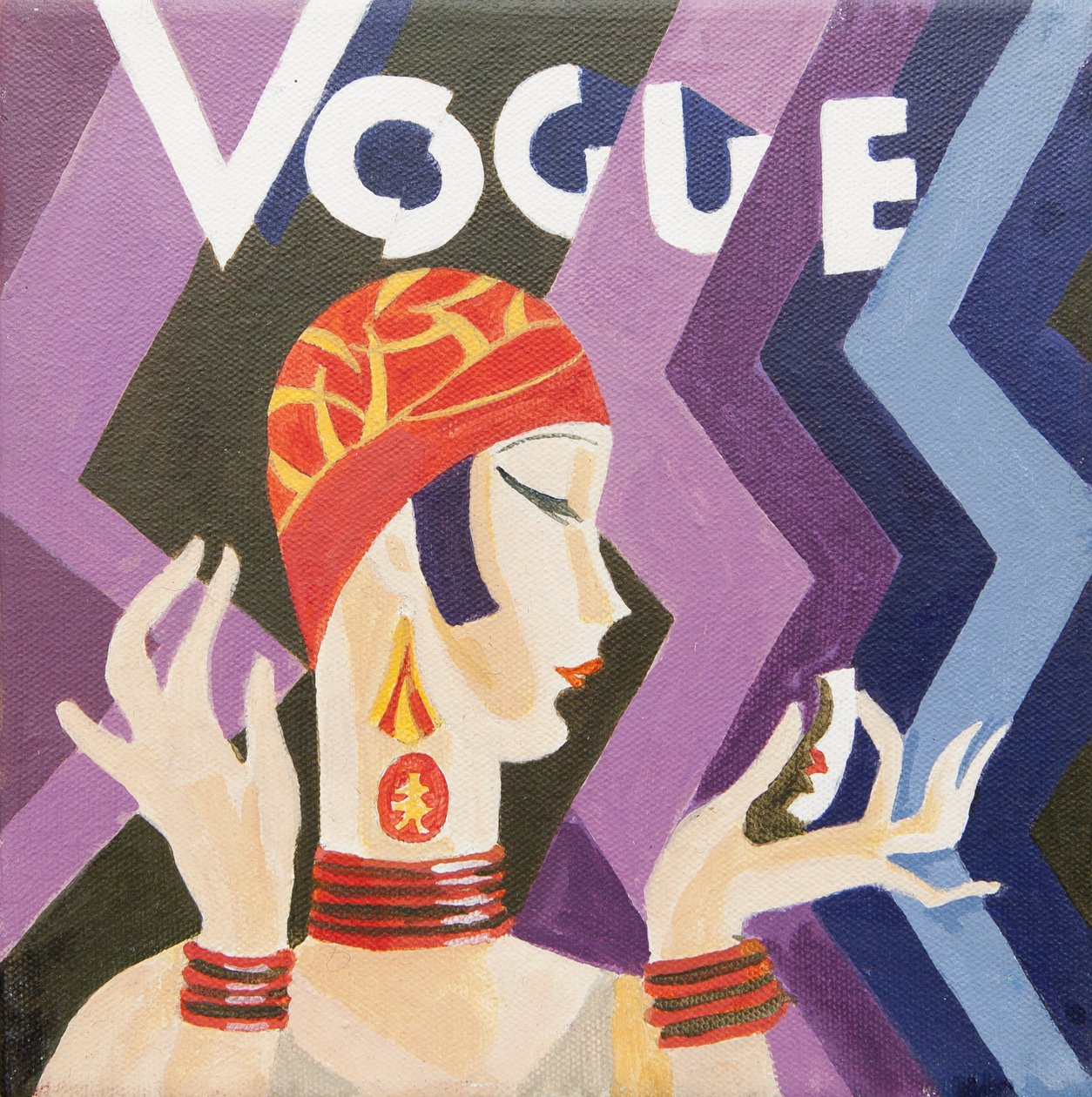 Vogue cover (acryl) door Jennifer Abbott